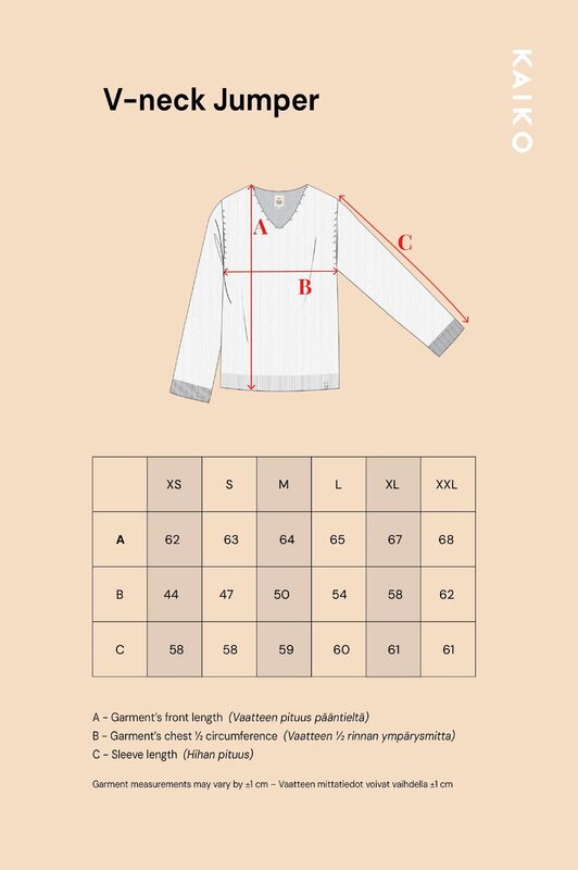 Kaiko  V-neck Jumper, Navy