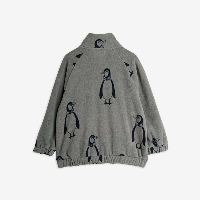 Mini Rodini Penguin Fleece jacket Grey