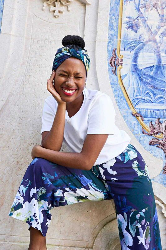 Kaiko Soft Culottes, Blue Anemone