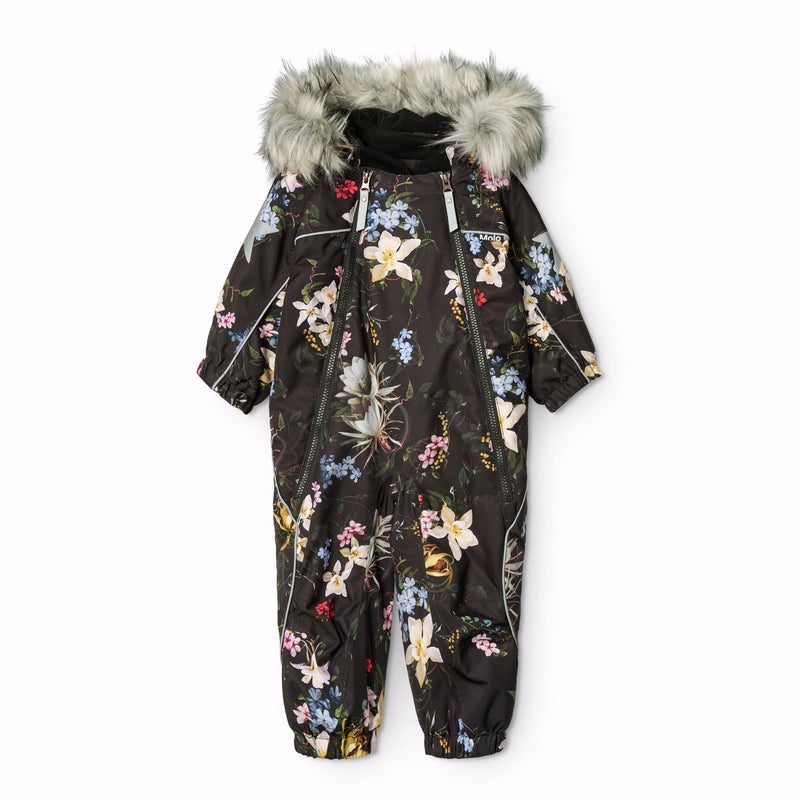 Molo Pyxis - Pyxis Fur - Baby Snowsuits Paisley Flowers