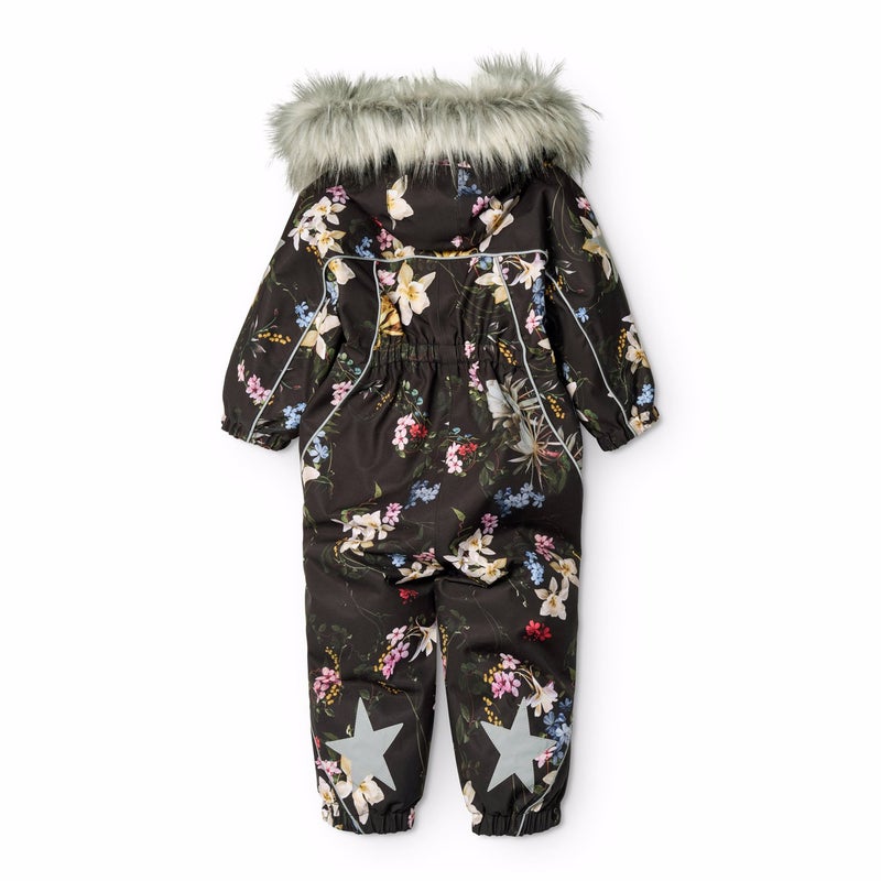 Molo Pyxis - Pyxis Fur - Baby Snowsuits Paisley Flowers