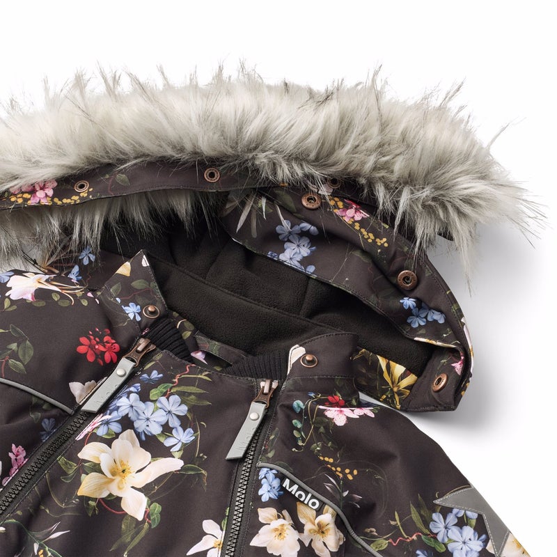 Molo Pyxis - Pyxis Fur - Baby Snowsuits Paisley Flowers