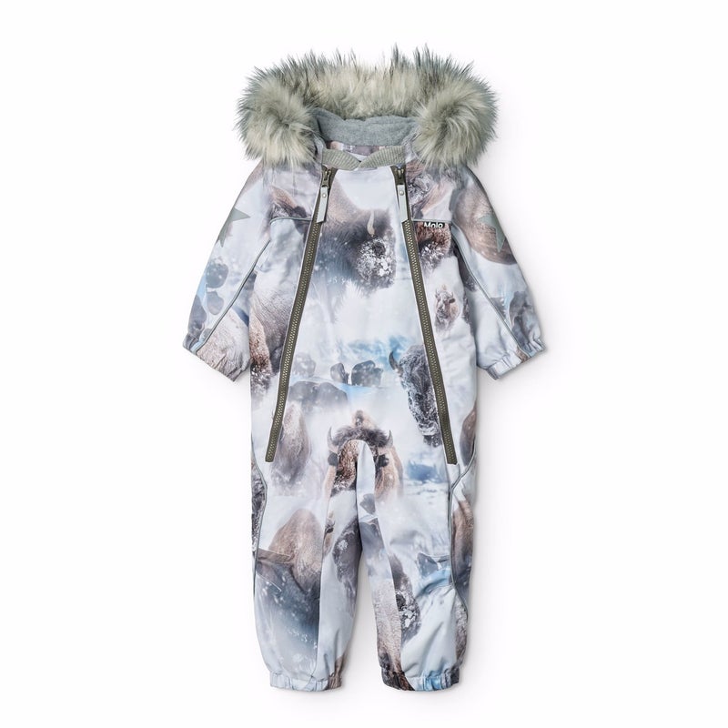 Molo Pyxis - Pyxis Fur - Baby Snowsuits Bison