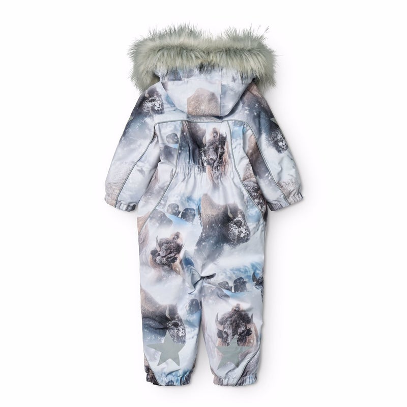 Molo Pyxis - Pyxis Fur - Baby Snowsuits Bison