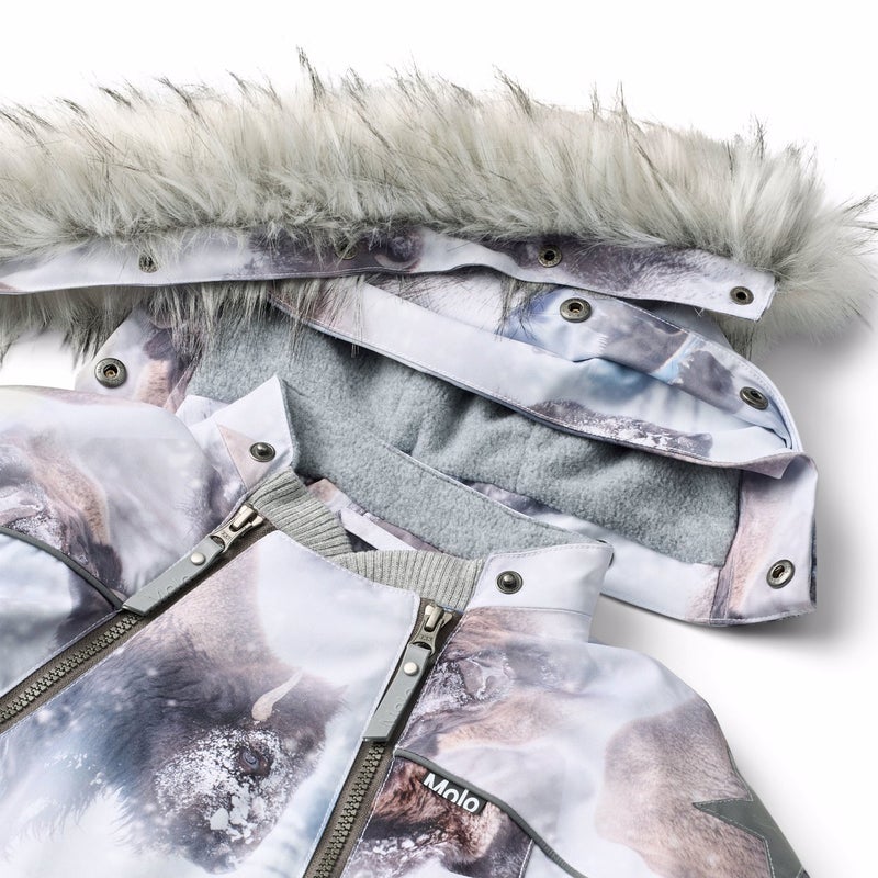 Molo Pyxis - Pyxis Fur - Baby Snowsuits Bison