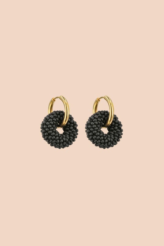Kaiko Veda Earrings, Black