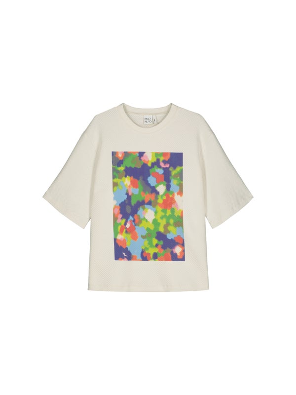 Mainio Flowerfield T-shirt, adults Tofu