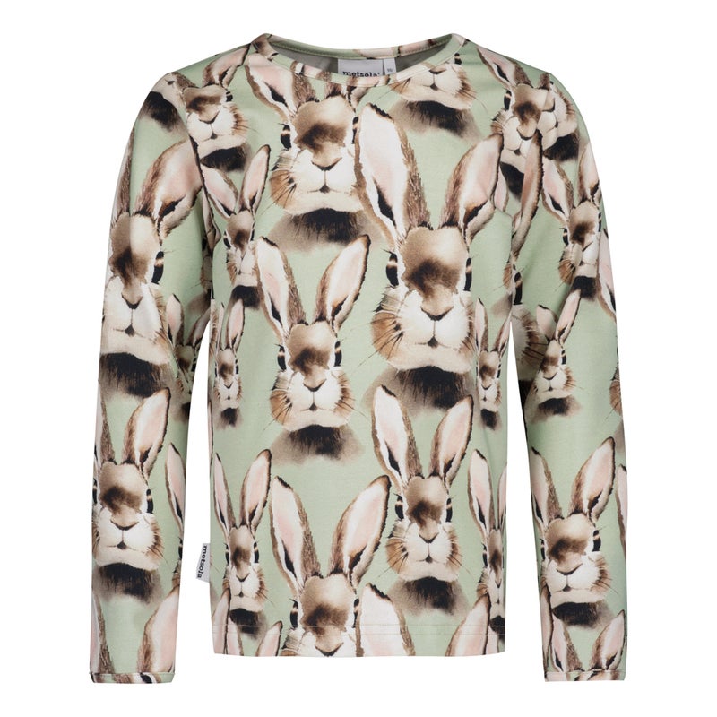 Metsola Bunny Shirt LS softT Green