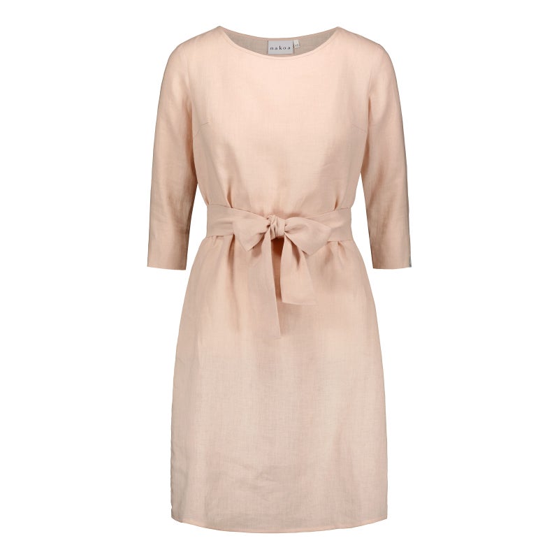 nakoa  Linen Classic Dress Sandshell