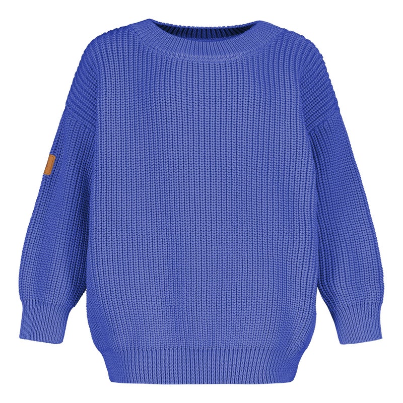 Metsola  Cotton Knit Jumper -Lasten Neulepaita | Electric