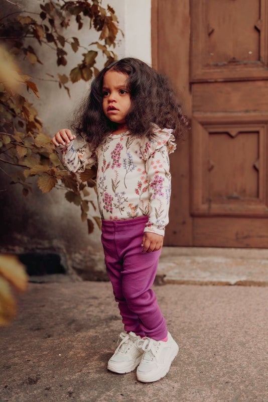 Metsola Rib-Leggingsit | Berry