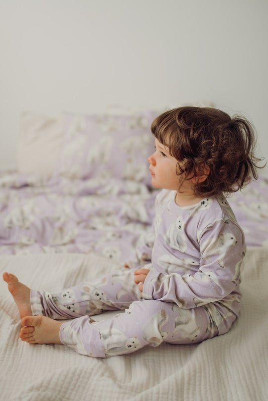 Metsola Polar Bears -Pyjama | Icy Lilac