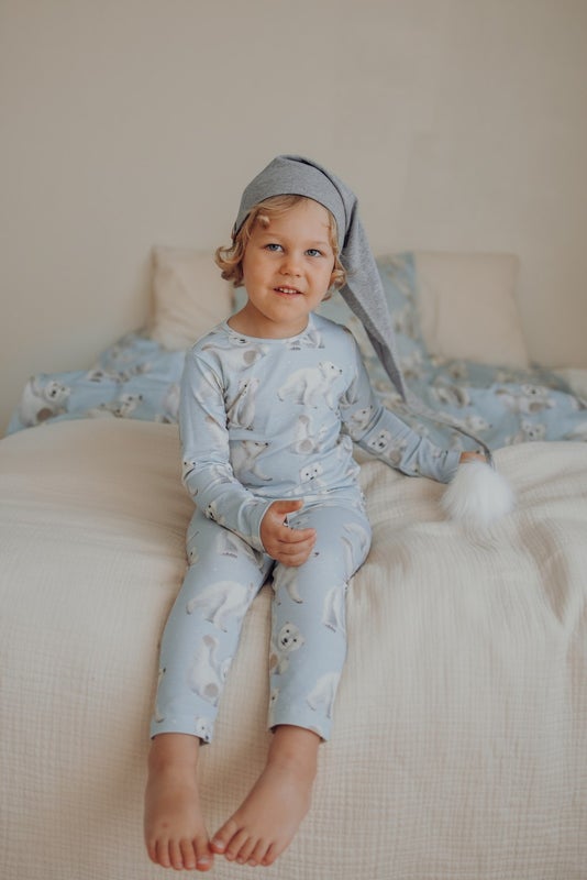 Metsola Polar Bears -Pyjama | Icy Blue