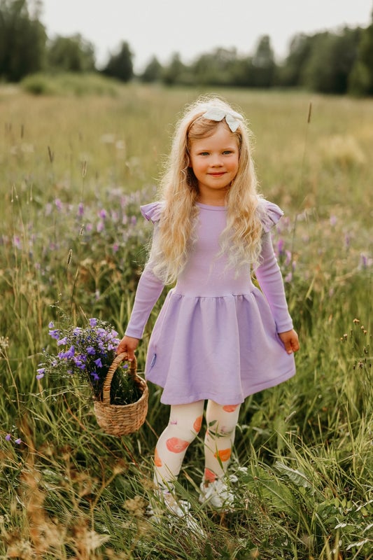 Metsola   RIB FRILLA DRESS LS | LILY