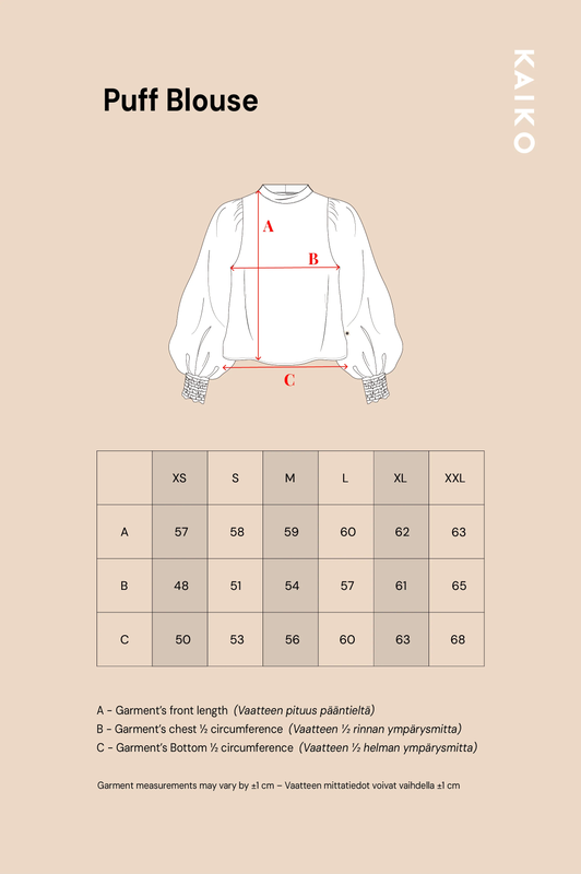 Kaiko  Puff Blouse, Blooming Forest Lilac