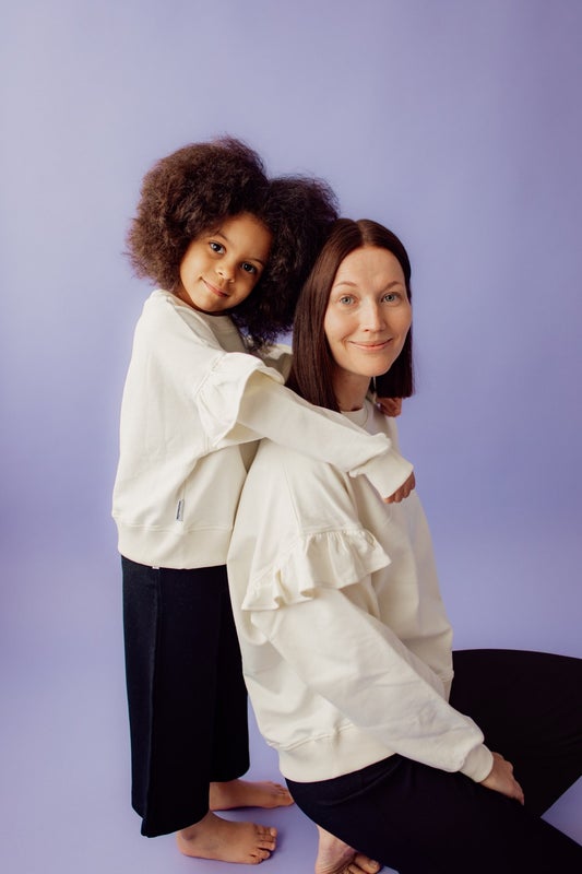 Metsola  FRILL SWEATER | VANILLA