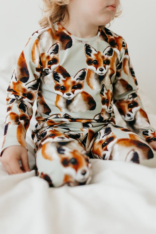 Metsola FOX GREEN PYJAMA SET GREEN