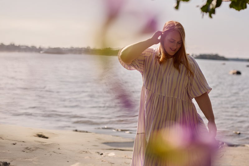 Metsola   ALLEY PUFF SLEEVE MIDI DRESS | LILY