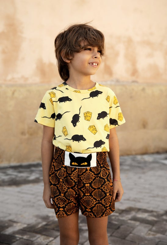 Mini Rodini Mouse aop ss tee