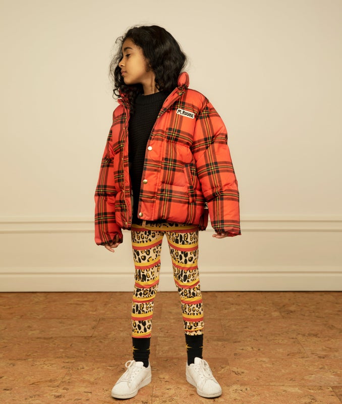 Mini Rodini Leopard stripe aop leggings Multi