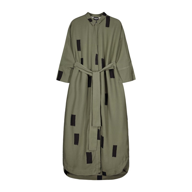 Papu  BOHEME DRESS, SALVIA / BLACK