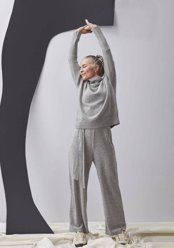 Papu SOFT WOOL PANTS, Melange Grey, Women