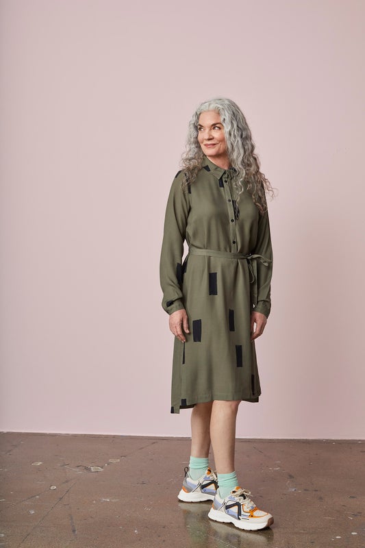 Papu  SHIRT DRESS,  SALVIA / BLACK