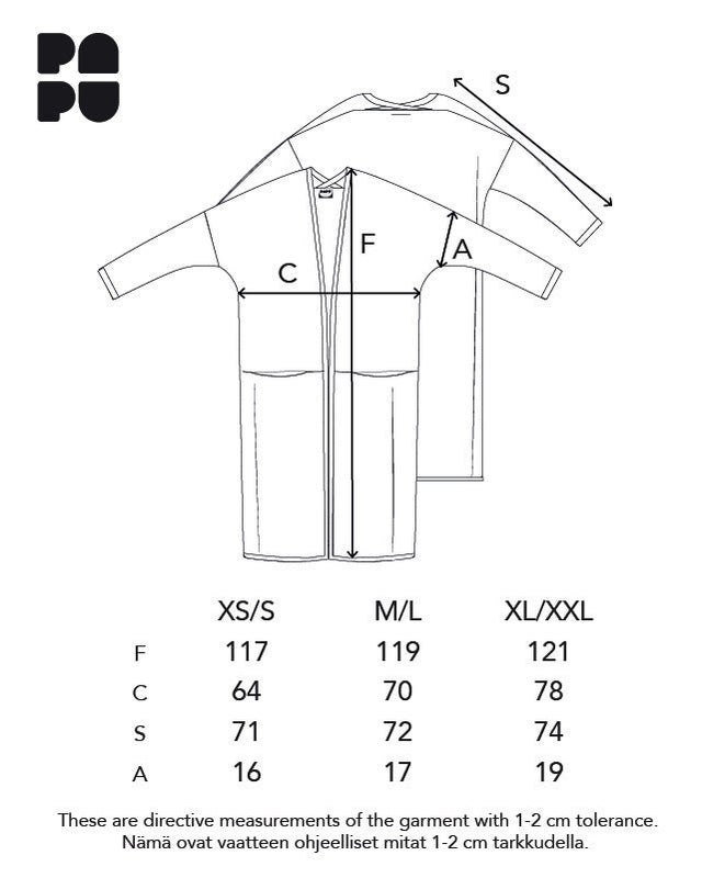 Papu LONG SPLIT CARDIGAN, Melange Grey, Women