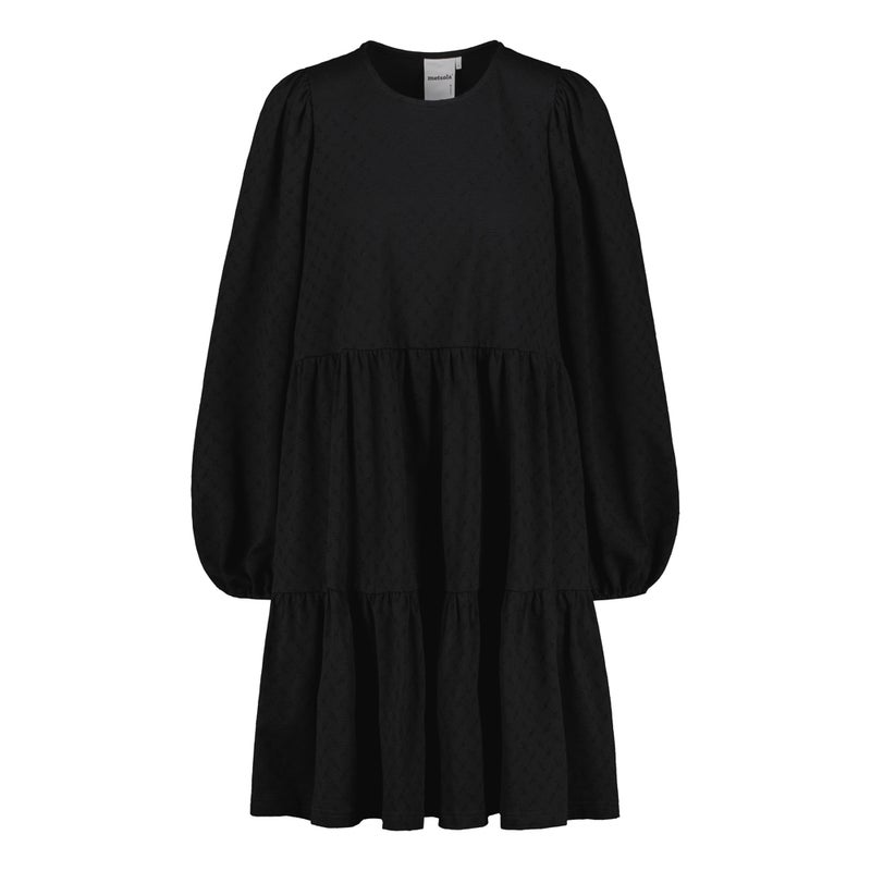 Metsola  Women's Puff Sleeve Dress -Mekko | Licorice