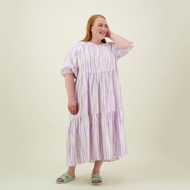 Metsola   ALLEY PUFF SLEEVE MIDI DRESS | LILY