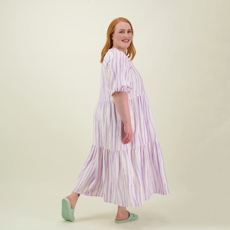 Metsola   ALLEY PUFF SLEEVE MIDI DRESS | LILY