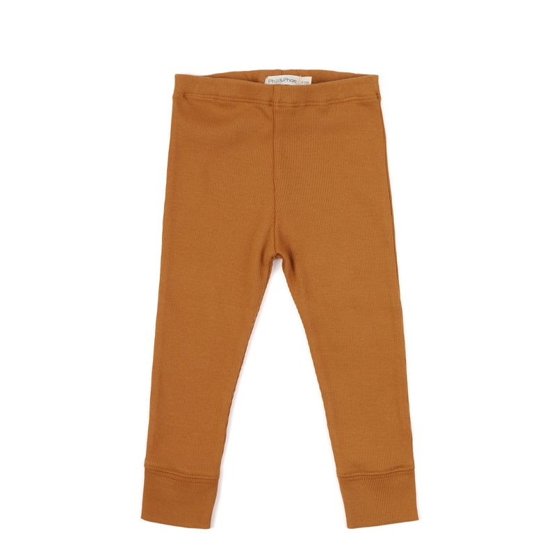 Phil&Phae Rib leggings    Gold ochre