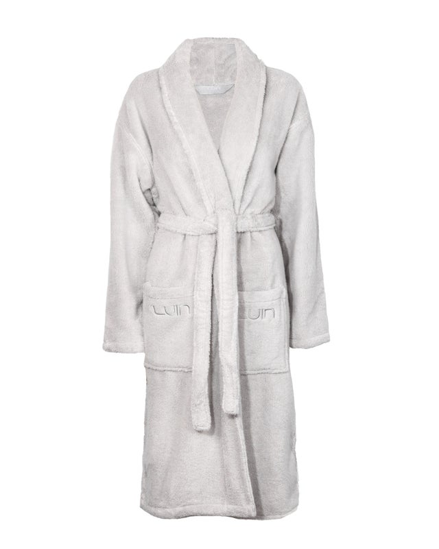 LUIN LIVING  Kylpytakki naiselle tai miehelle Pearl Grey