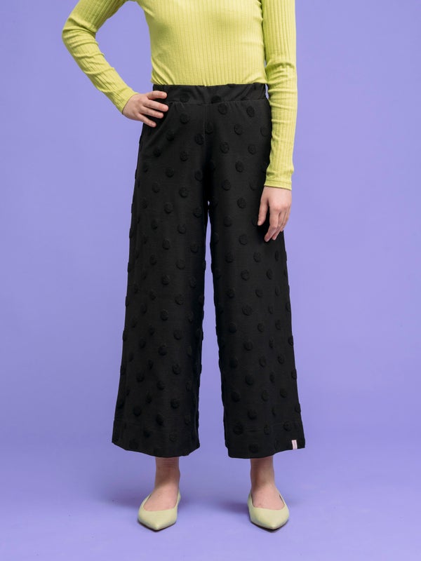 Aarrelabel Alex Culottes, Black, Big Dot