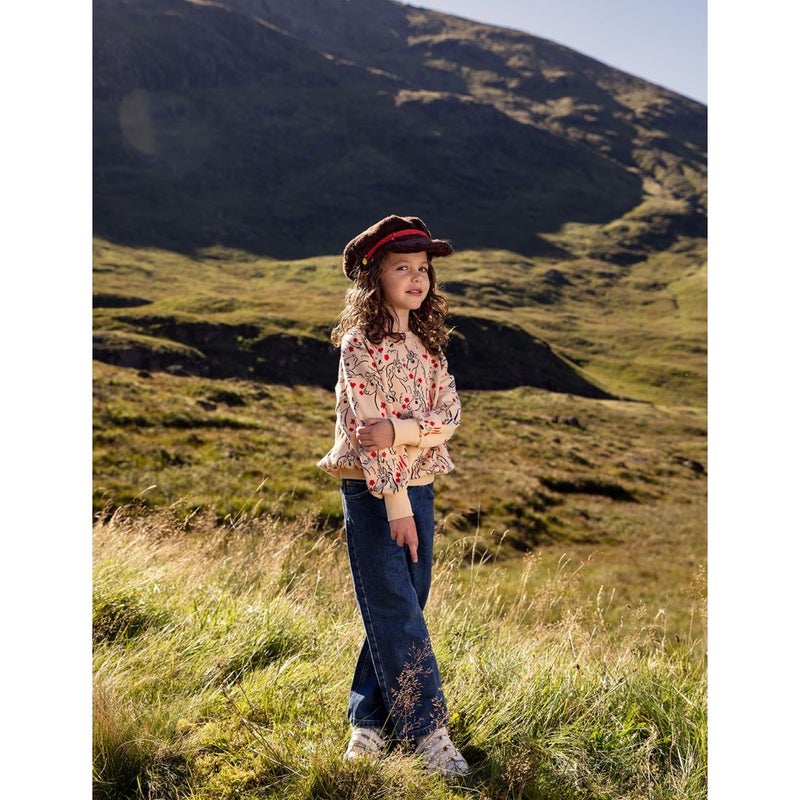 Mini Rodini Scottish unicorns aop sweatshirt Yellow