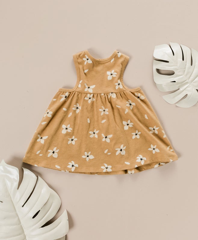 Rylee & Cru Hibiscus layla mini dress - saffron